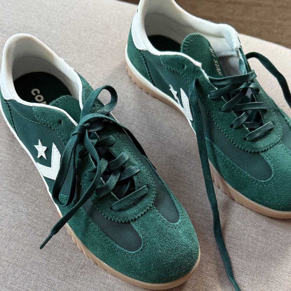 Converse Forest Green Sneakers with White Trim